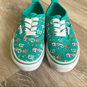 Vans Unisex spectra Green Turquoise Sea Party Shoes - Kids Size 11